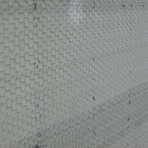 Fast Fix Hex Crimped Plaster Netting on a wall