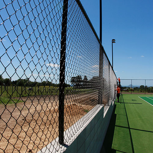Chain Link Fence Netting PVC used for a tennis court fenceChain Link Fence Netting PVC